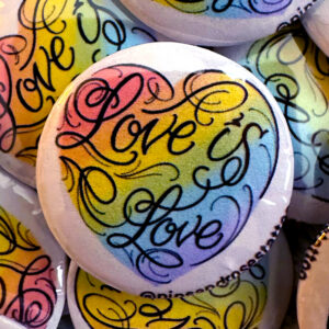 Button Bag Fundraiser for Salem County Pride - Love Is Love