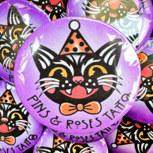 Button Bag Fundraiser for Salem County Women's Services - Vintage Cat