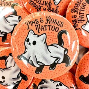Button Bag Fundraiser for Salem County Women's Services - Ghost Cat